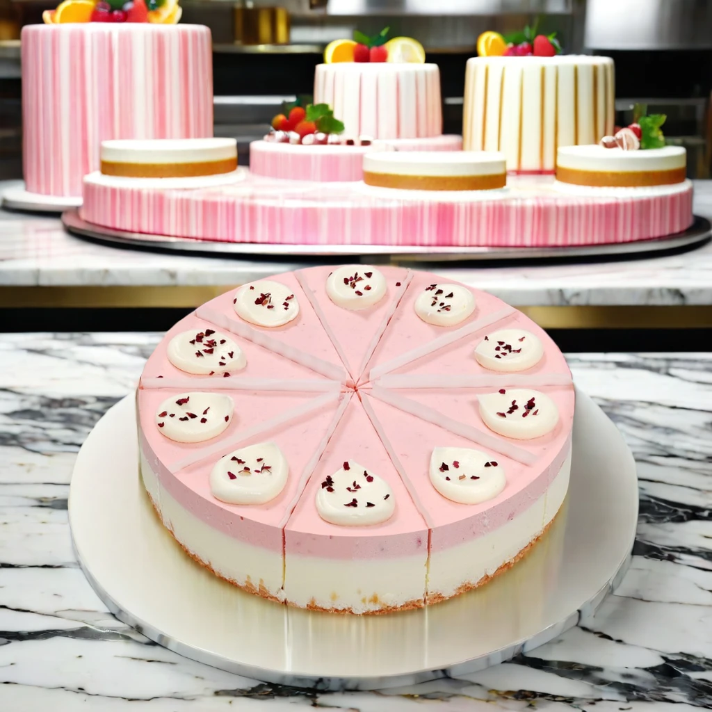 Direct sales from Chinese factories 8-inch strawberry cheese mousse cake Baking French freezing
