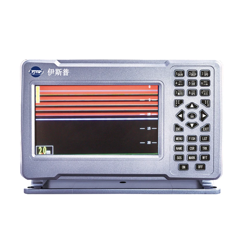 YSP igh accuracy ultrasonic depth measuring 7 inches LCD display echo sounder