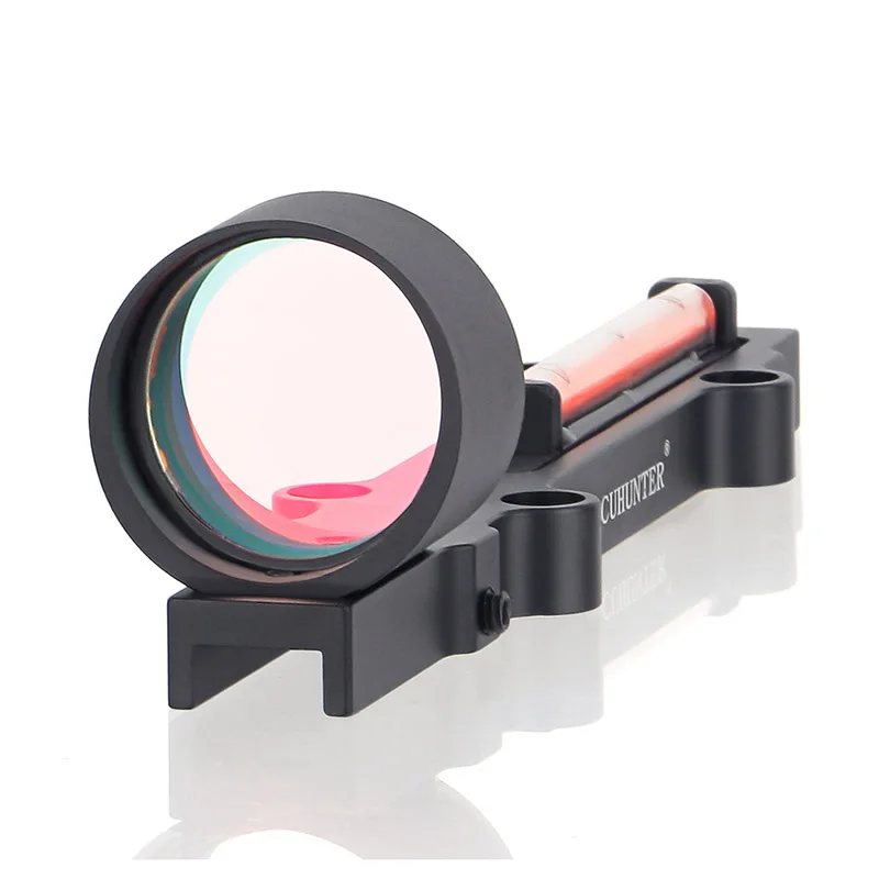 Focuhunter optics red fiber scope 1x28 red dot sight lightweight fiber optic scope hunting optical fiber scope without battery