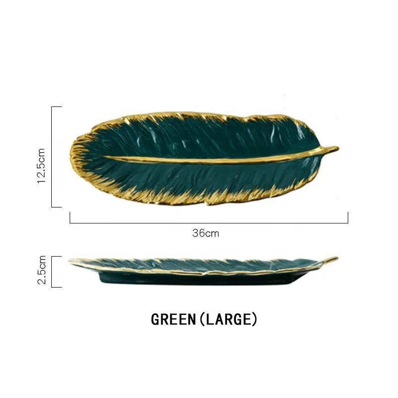 Leaf Shaped Plates Ceramic Leaf Plate