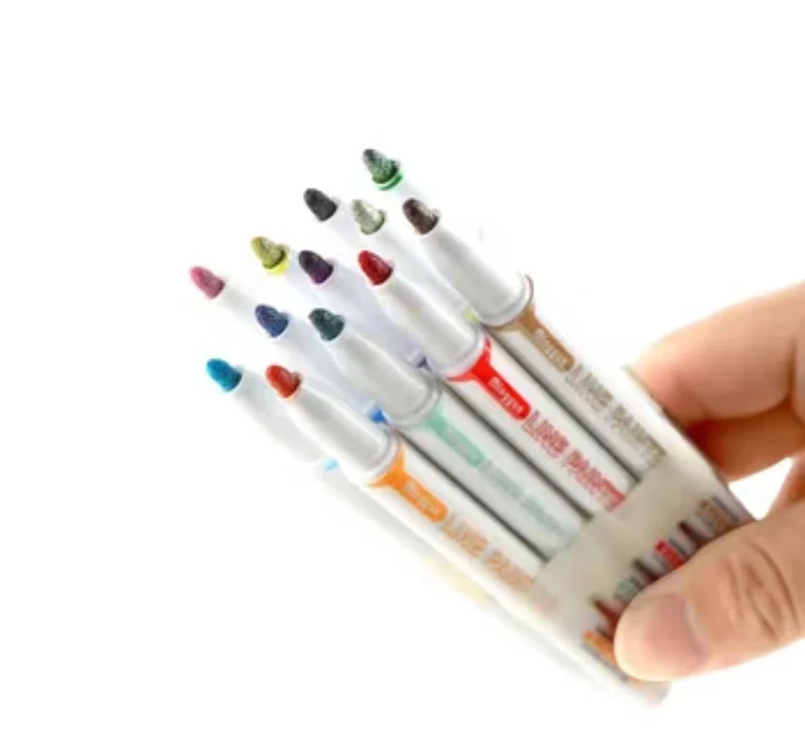 Fashion Promotional Double Line Contour Marker Scribe pen Office And Student Pen