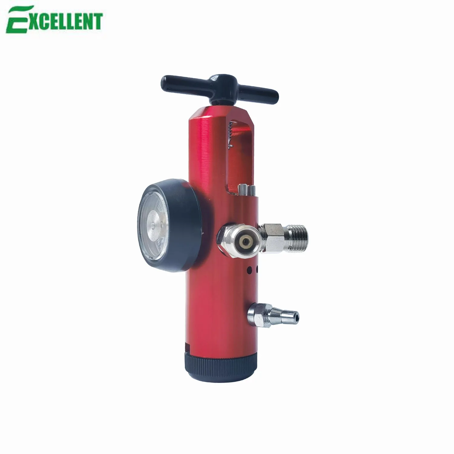 Pretty color EMS Medical oxygen tank regulator CGA870, 0-25LPM, Barb outlet, two check valves
