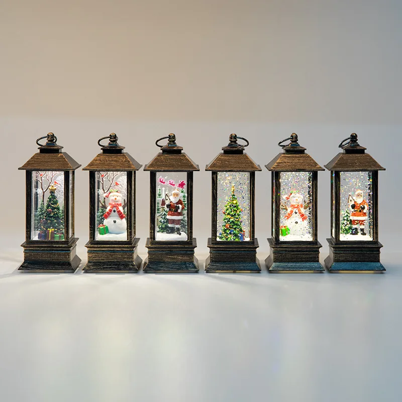 Снеговик впрыска воды Санта-Клаус пятно креативное дерево индивидуальное домашнее рождественское освещение для украшения комнаты освещение