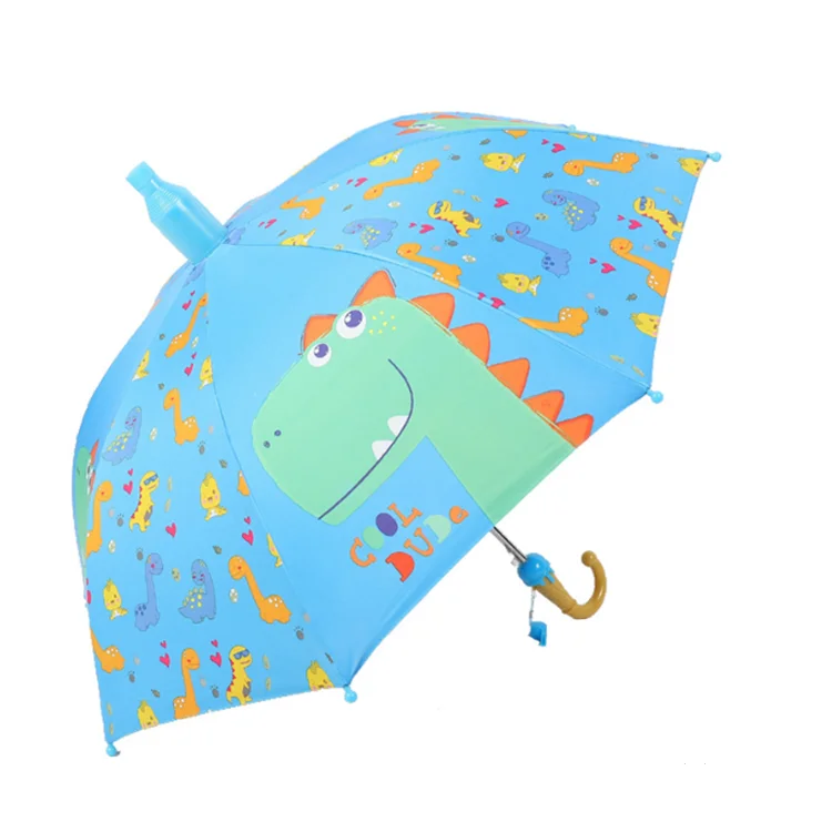 Customized 2022 Popular Kids Automatic Open long handle  cartoon  umbrella