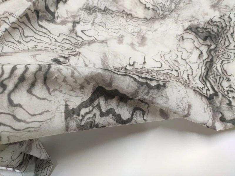 orange pink blue brown tie die design print spandex cotton fabric