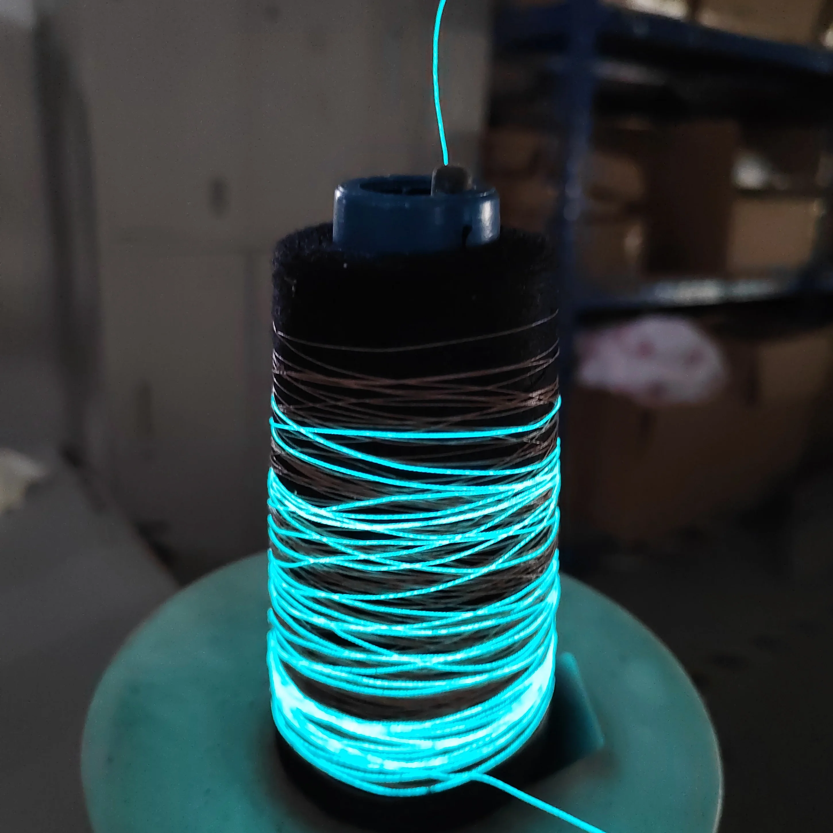 Супер тонкий 0 3mm переносной подсветкой нитки EL провода освещение sewable волокна бобины раны