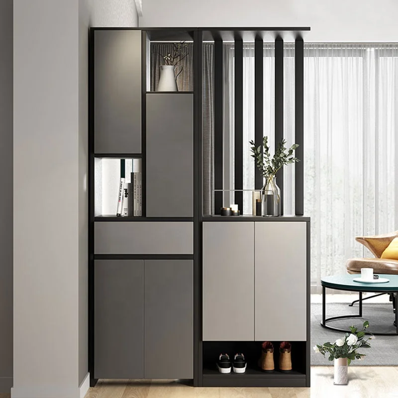 Modern simple living room hall cabinet large storage space partition side cabinet
