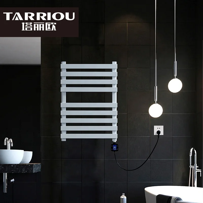 TARRIOU European Stainless Steel Electric Heated Towel Radiator With Timer