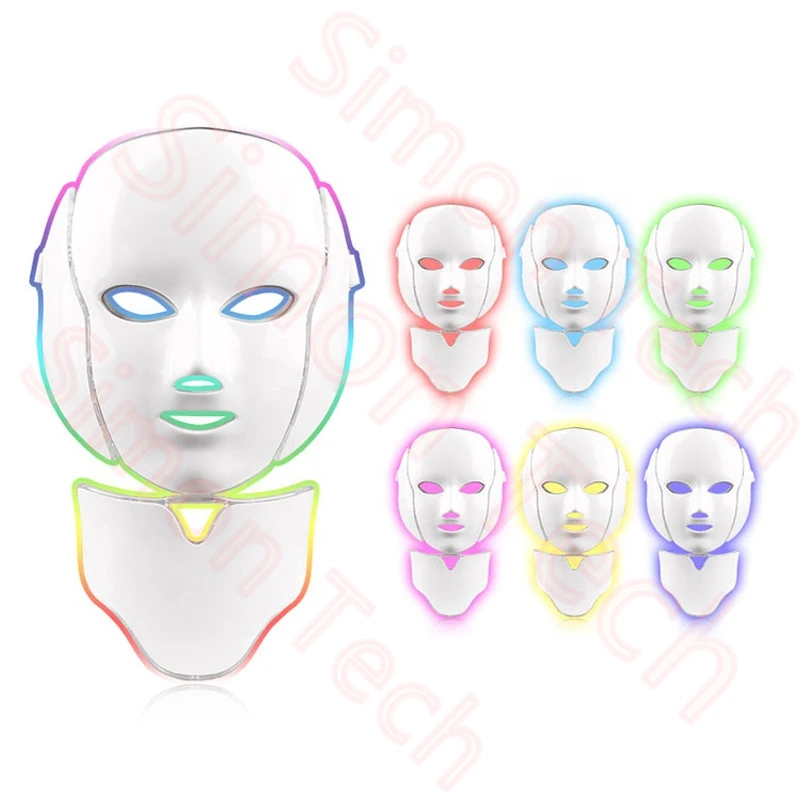 Simon Led Light 7 color device facial skin rejuvenation ance treatment best selling led light therapy ma-sk