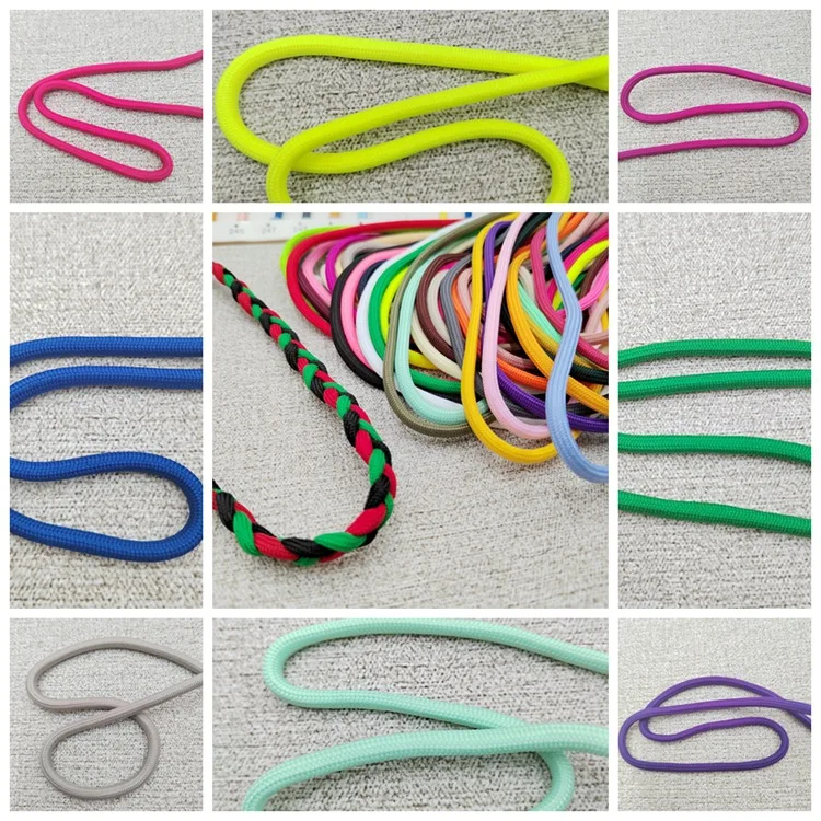 Manufacturers Color Rope Has Thick and Thin Multi-color Polyester Rope Safety Rope Mobile Phone Lanyard Braided