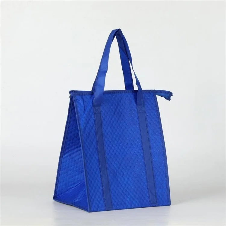 Grocery Food Delivery Extra Large Non Woven Insulated Tote Food Bag Sac Cooler Bag Catering Food Thermal Tote Bag