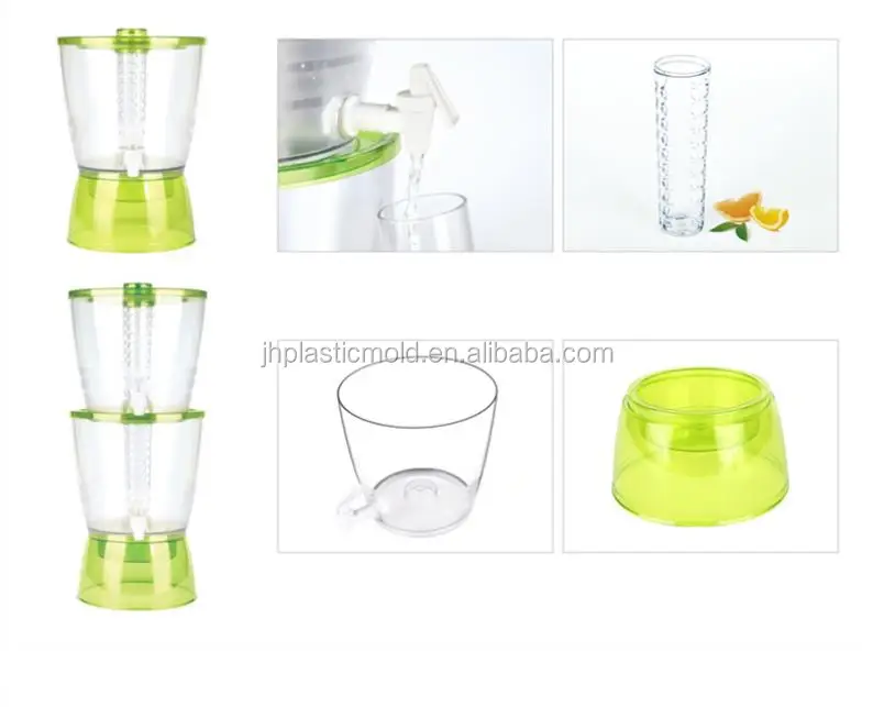 Large capacity Wholesale customized PLASTIC cold water jug  6.5l 13L  transparent juice tea pot with filter