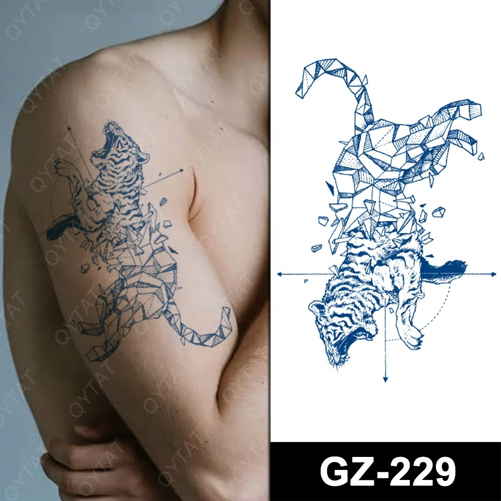 New Designs 100% Plant Ink 2 Weeks Sweatproof Fake Men Women Body Art Herbal Waterproof Semipermanent tattoos