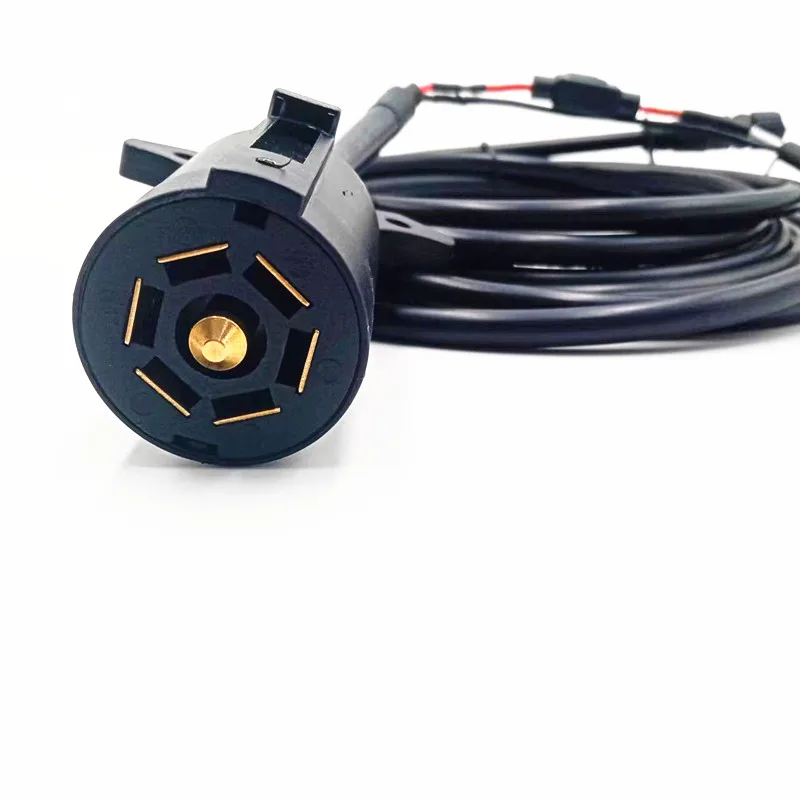 Custom Vehicle-Side Truck Bed 7-Pin Trailer Wiring Harness Extension For Dodge Ford Gmc Nissa Ram Toyota Trailer cable