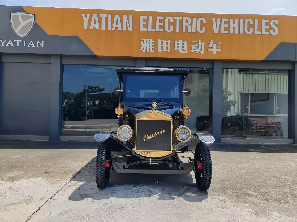 CE approved 8seat battery powered electric vintage golf cart