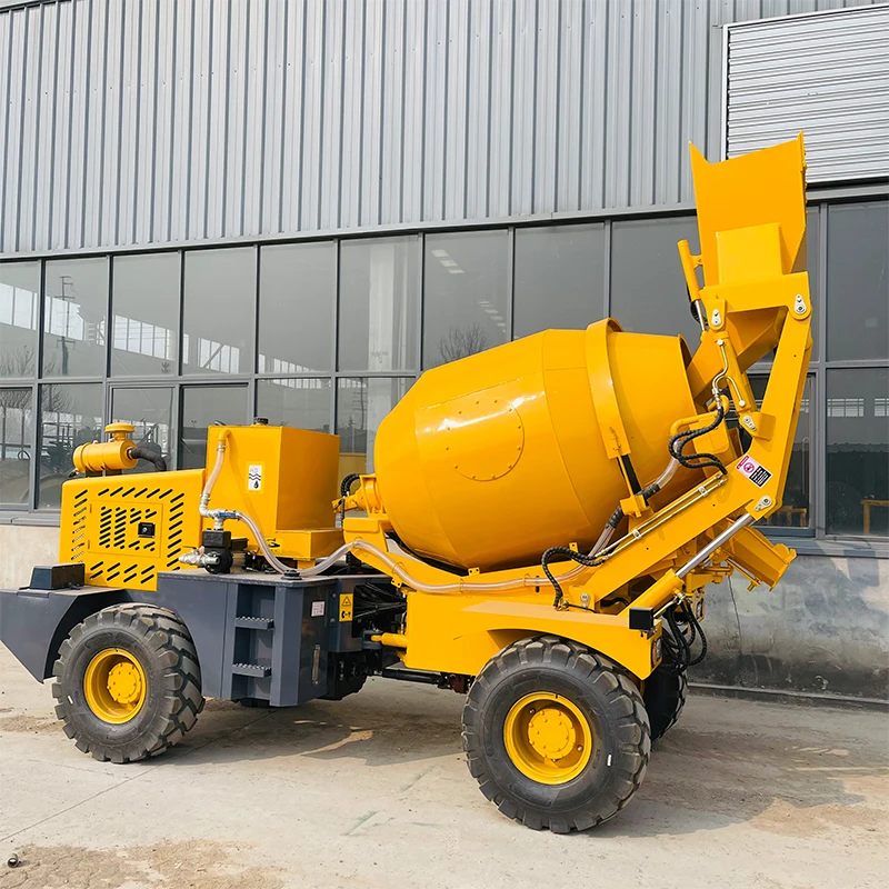 New Portable Truck Concrete Mixer High Output Cement Mixing Car
