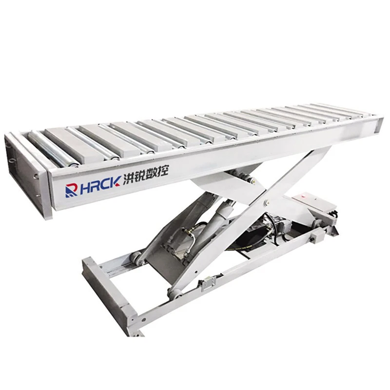 Electric Portable Hydraulic Lift Table 1000kg Roller Table Lift Platform Lifter