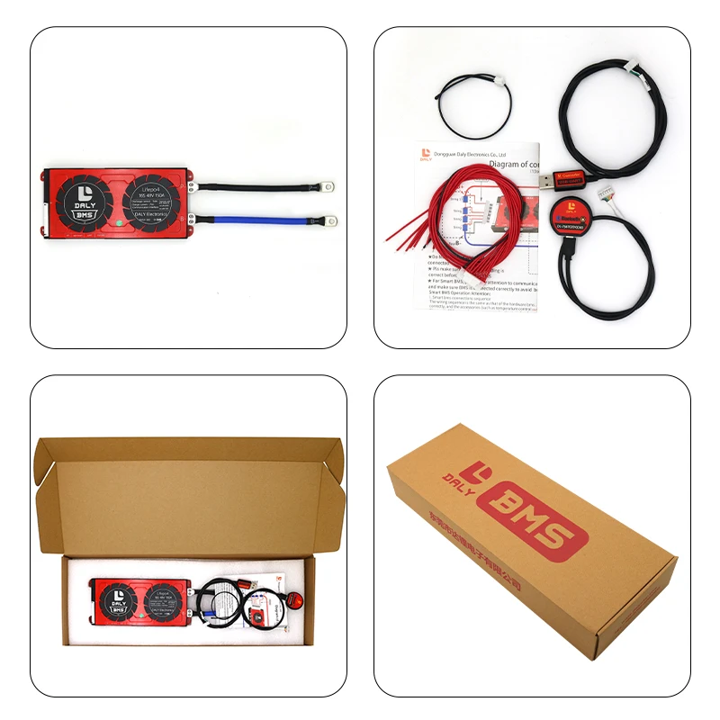 Дейли Смарт BMS литиевая батарея smart Bms 4S 30-500a с UART BT 485 может вентилятор 4s lifepo4 bms