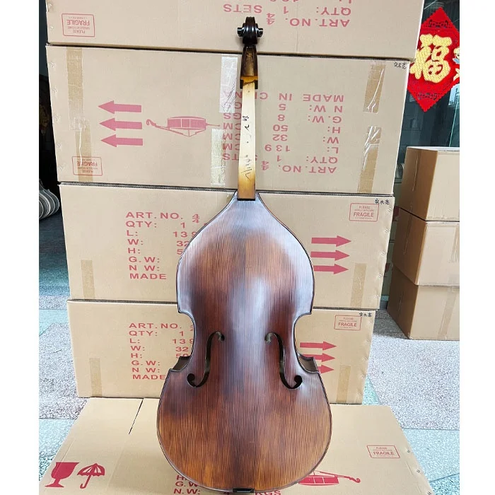 Selling Master Professional Flame Maple Solid Wood rockabilly upright double bass 3/4