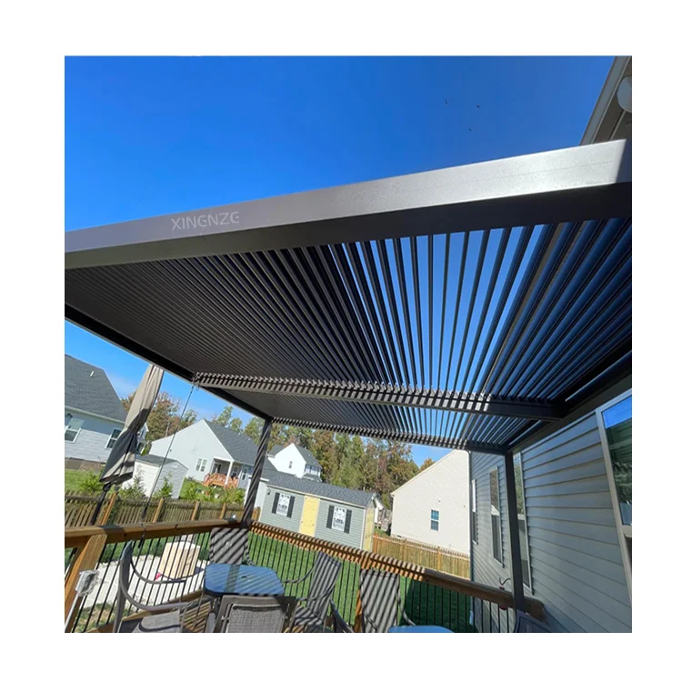 Factory Direct Sunshade Movable Garden Patio Poly Carbonate Roof Aluminum Frame Patio Cover