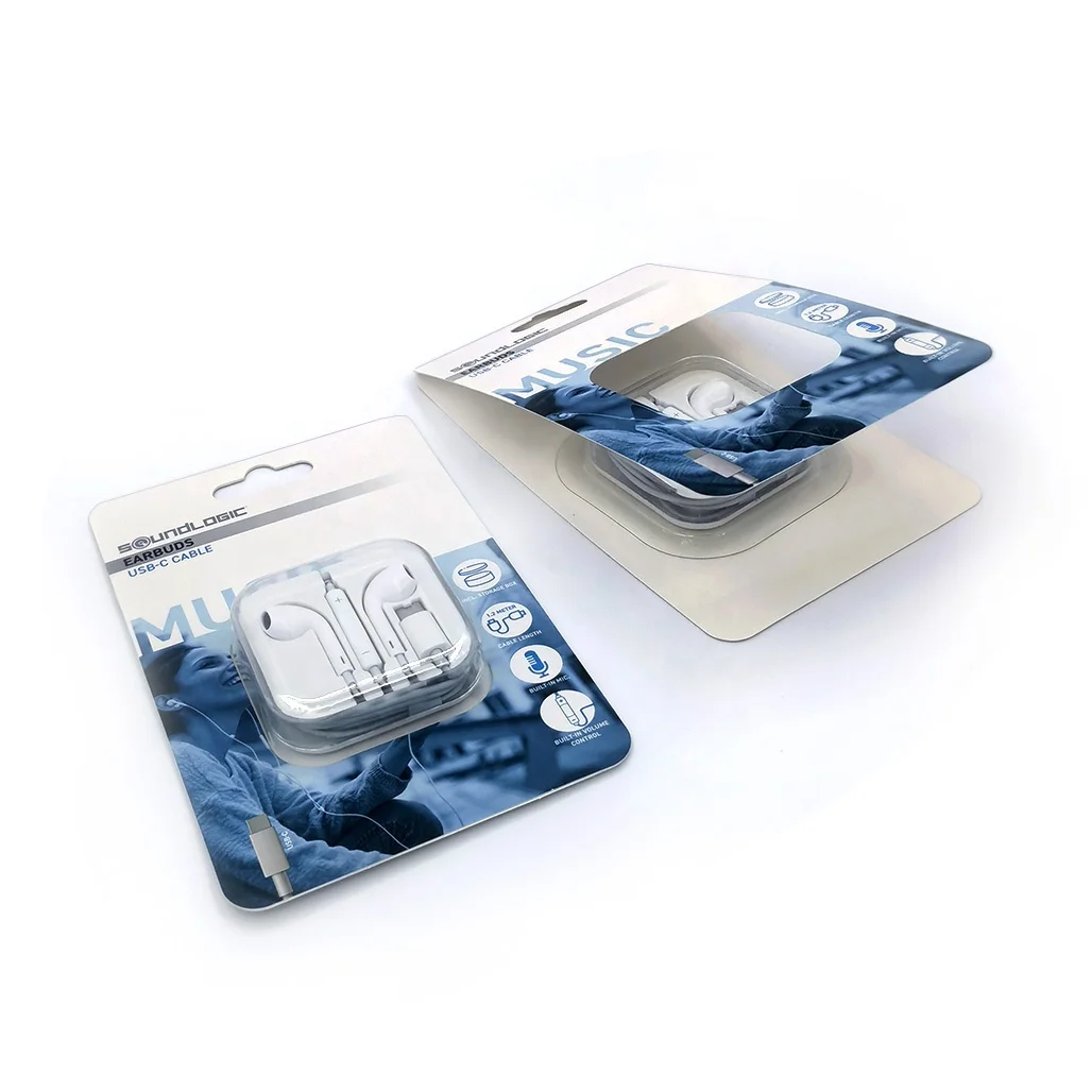 2024 newest plastic  Blister card packaging for headset OEM  Blister card packaging plastic