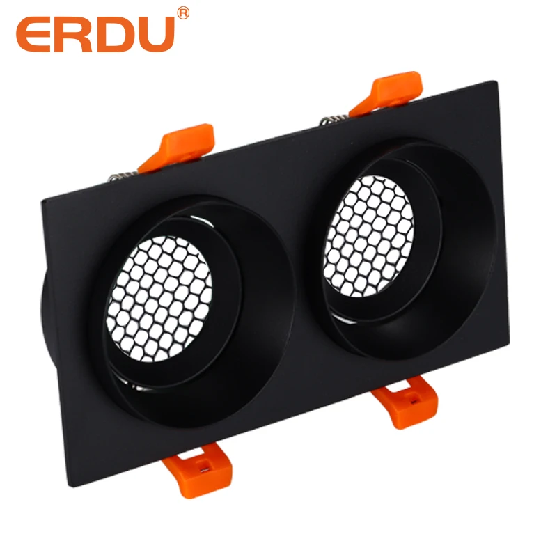 Встраиваемый Точечный светильник ERDU Gu10 GX53 Gu5.3 Mr16 точечный корпус светодиодный модуль точечная рамка