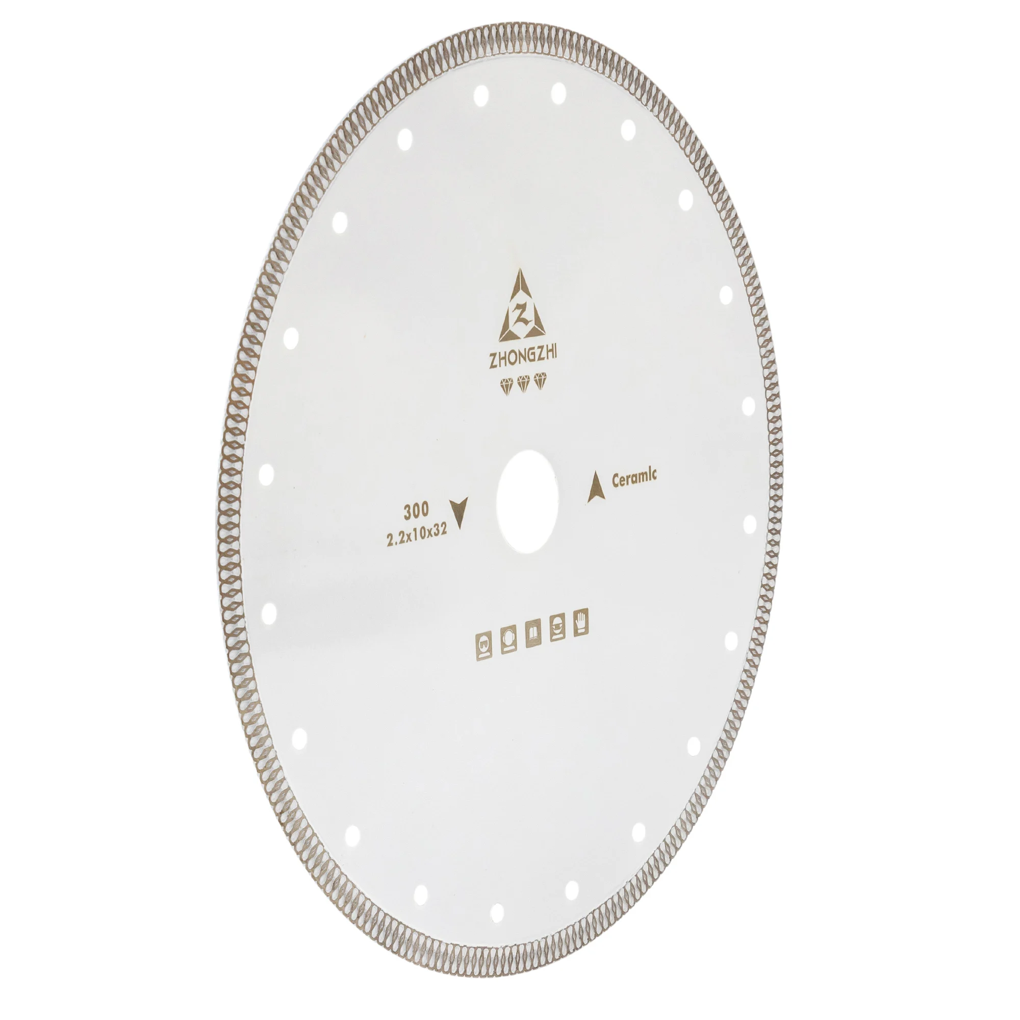 230mm Diamond Saw Hot Pressed Mesh Turbo Blade Cutting Disc Diamond Wheel for Porcelain Ceramic Tiles