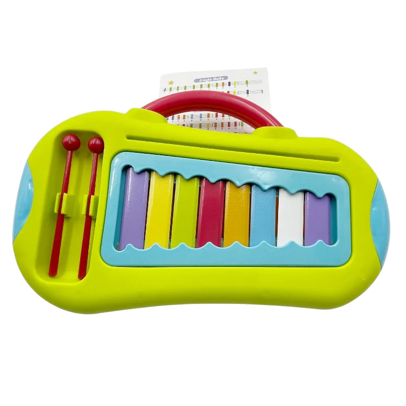 factory price kids musical instrument toy set flexible piano keyboard portable Plastic piano xylophone with music card  for baby