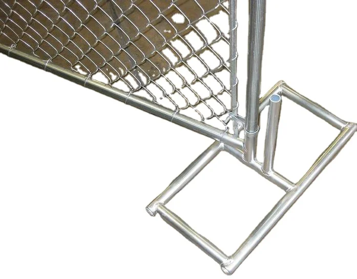 Hot Galvanized Chain Link Temporary Fence Panel with Bases