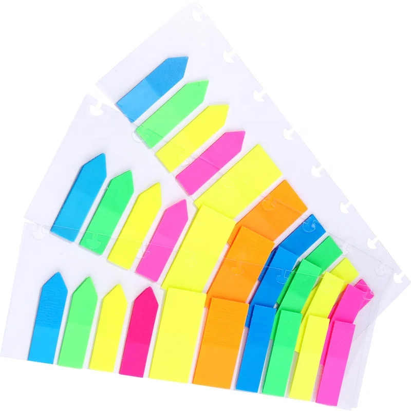 Fancy Sticky Notes Mushroom Plastic Plate with 20 PETS File Classification Customized Sticky Notes