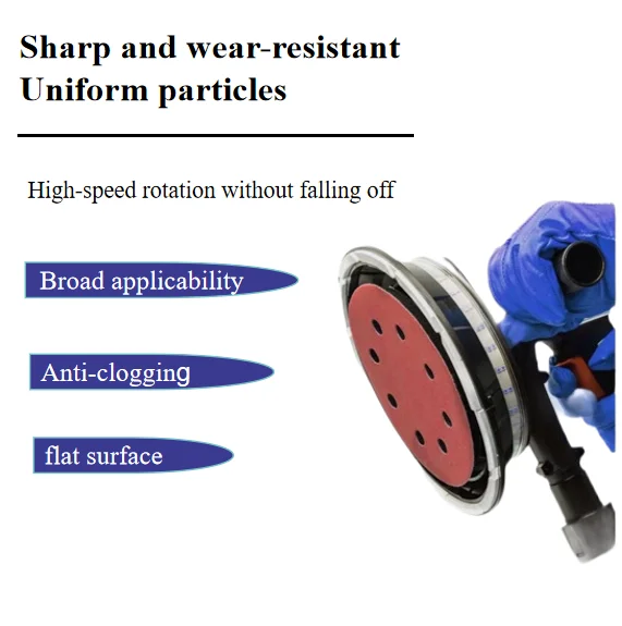 Red sandpaper sanding disc abrasive paper waterproof Versatile sandpaper disc  225mm Aluminum oxide abrasive paper