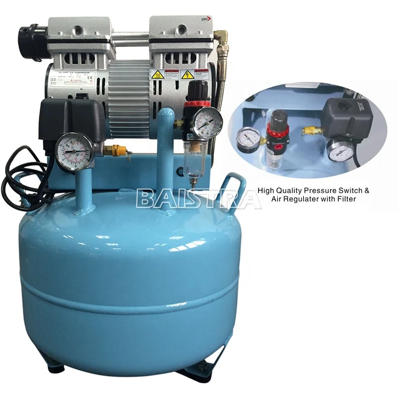 
Dental Equipment Oil Free Silent Air Compressor For Dental Chair Unit 