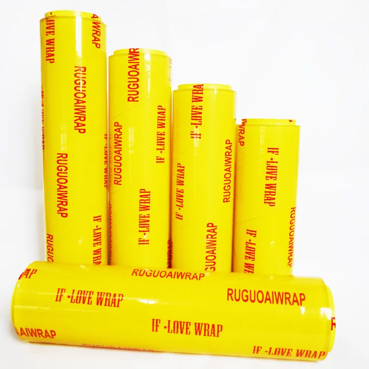 Best Fresh food warp grade packing pvc cling film jumbo roll stretch film casting pvc film