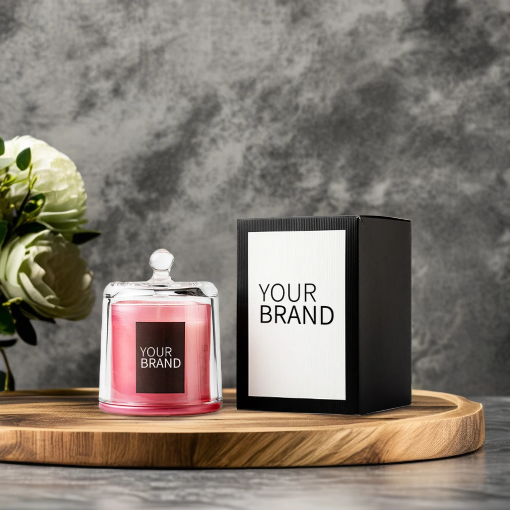 Factory Price Luxury Custom Soy Wax Candle Logo Scented Palm Wax Aromatherapy Candle Easter/Diwali Private Label Glass Jar