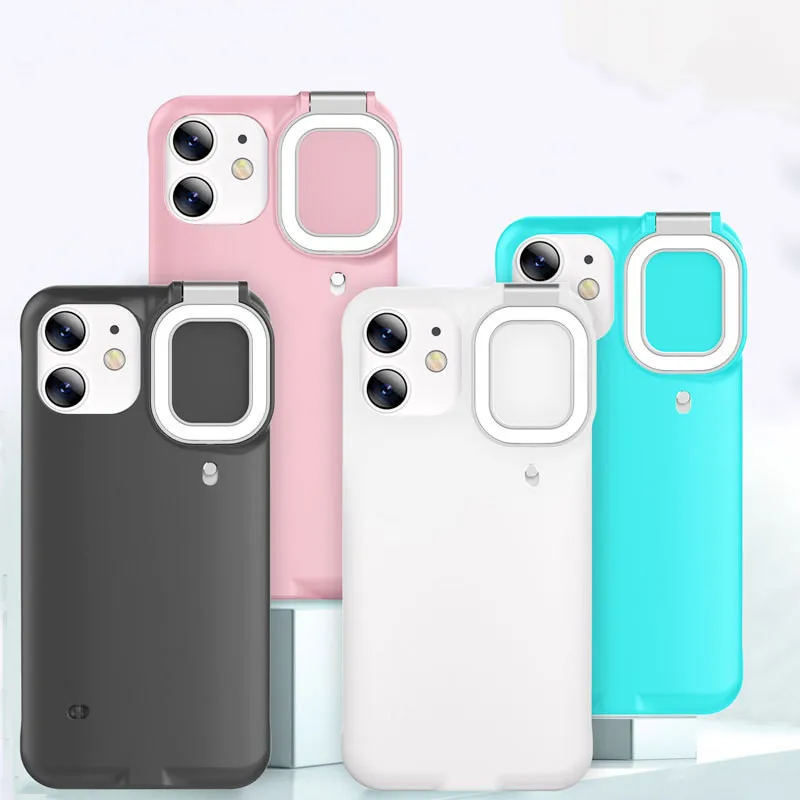 led ring light luxury bts designer fashion waterproof packaging custom phone case for iphone xs 11 12 pro max xr