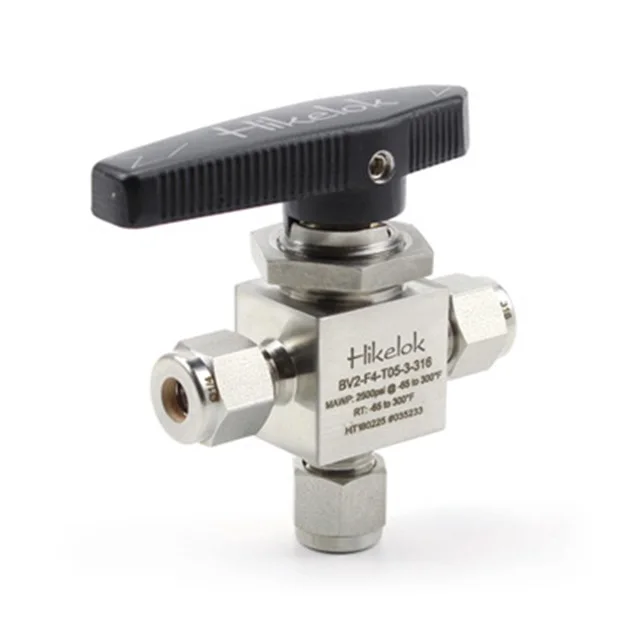 Swagelok Parker FITOK Type 6000 psig 2-way and 3-way  Panel mountable stainless steel  Bar Stock Ball Valves
