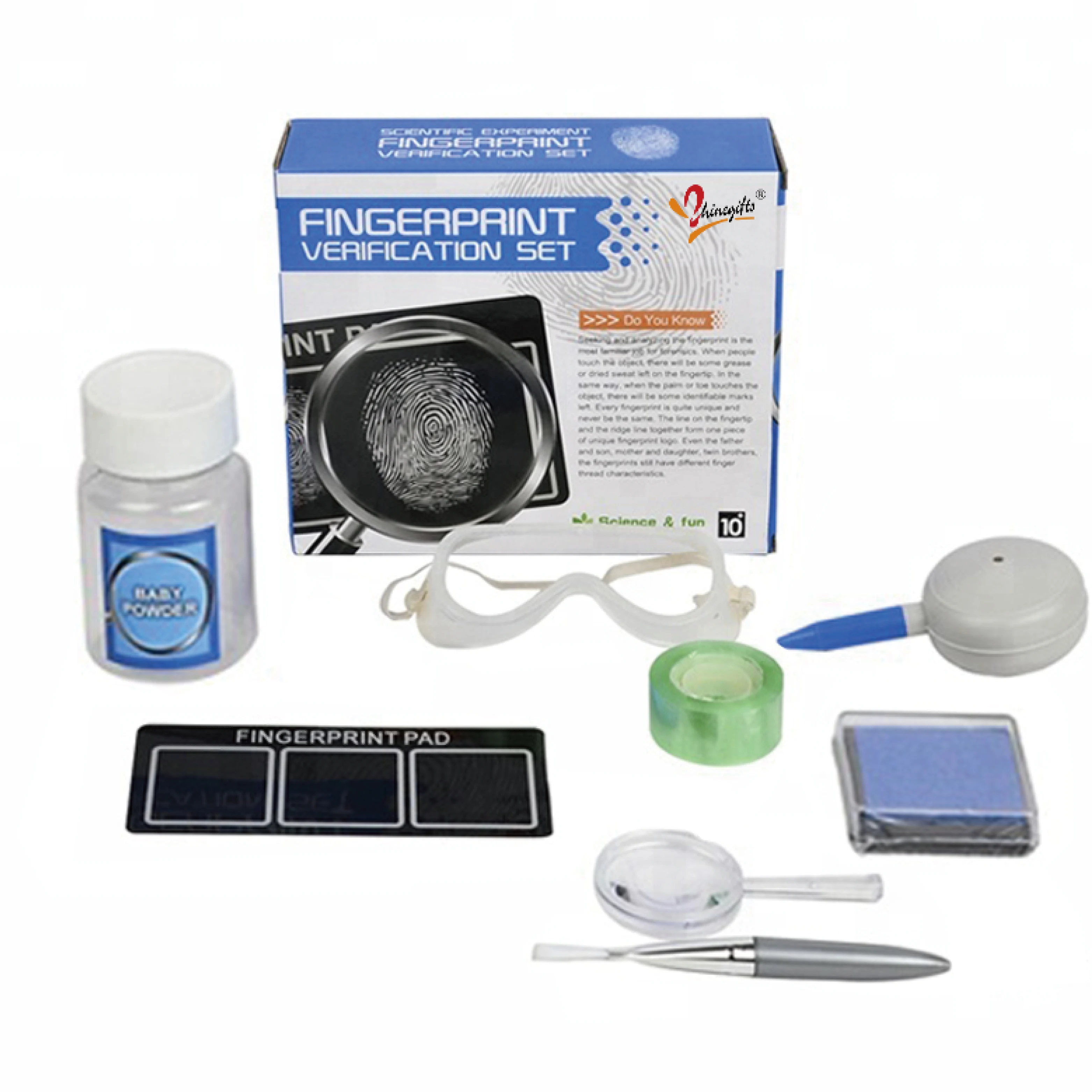 Educational Innovative Science Toy Fingerprint Verification Set for Kids 10-12 Physical Learning Toy Science Experiments Kits