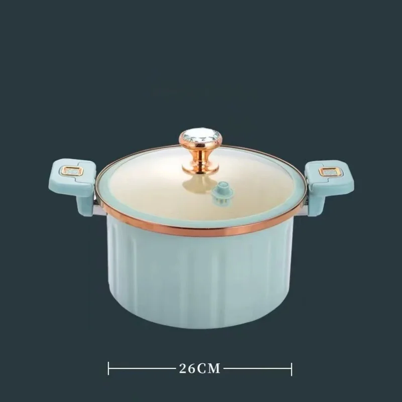 Best-Selling Cast Iron Intelligent Miniature Pressure Cooker Enamel Cookware Set Different Colors Gas Induction Glass 8L
