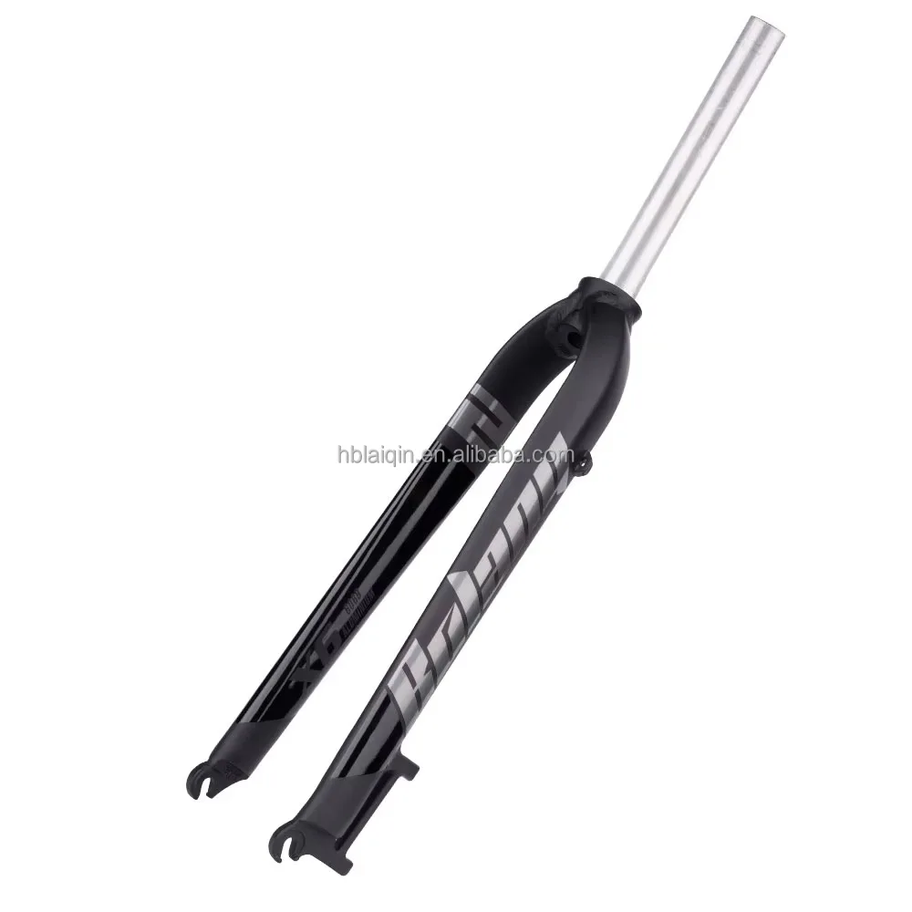Bolany X6 Matte Rigid bicycle Aluminum Alloy Mountain Bike Fork FIt 26/27.5/29inch Straight Tube 28.6mm A-pillar MTB Hard Fork