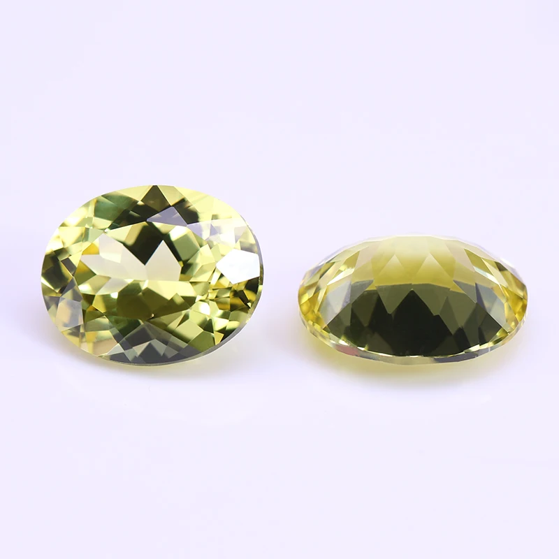 Loose Gemstone High-end Quality Lab Grown Yellow  Sapphire