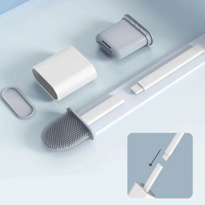 Durable Silicone For Bathroom Cleaning Silicone Toilet Brush Tpr Toliet Brush Silicone Toilet Brush With Holder on sale