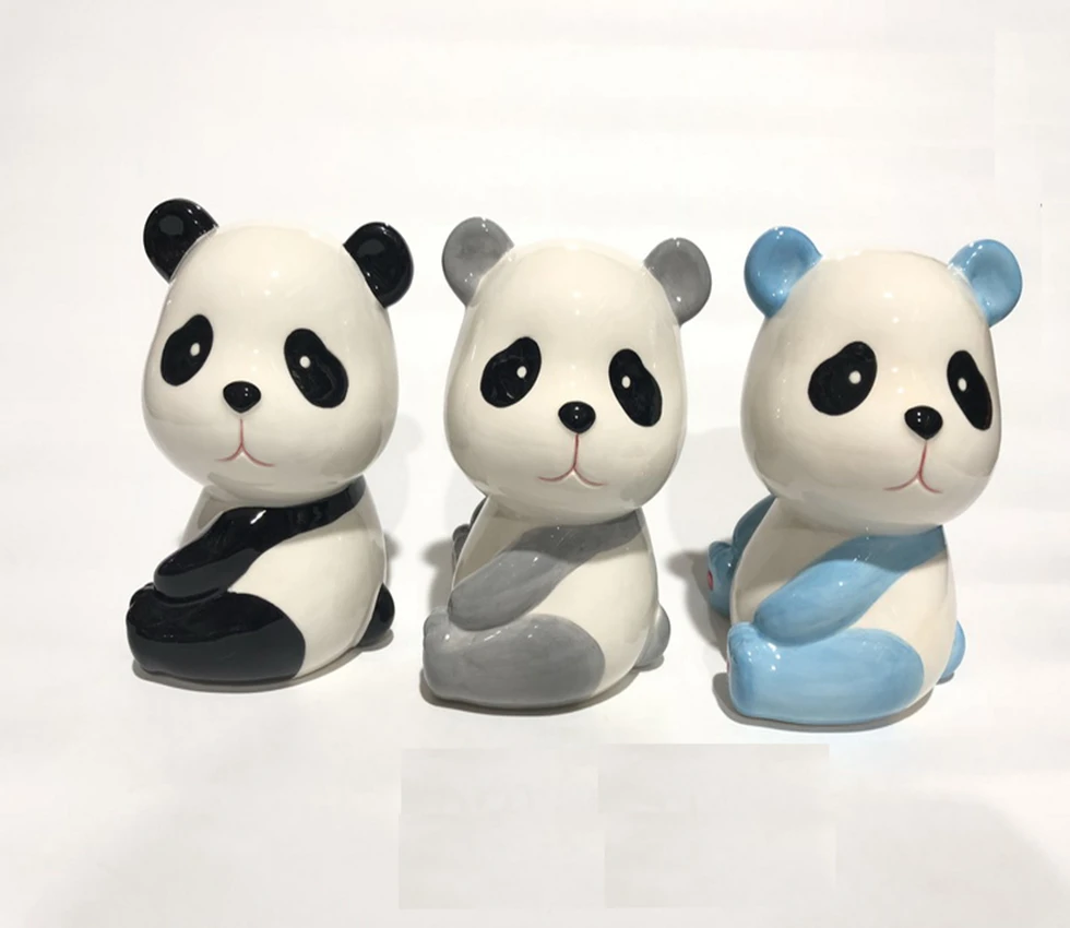 Factory custom exquisite ceramic elephant piggy bank to give children the best gift coin bank