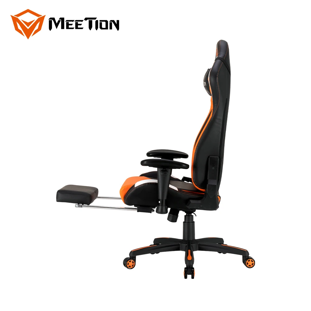 Ergonomic Leather Swivel Recliner Leg Rest 4D Armrest Office Game E-sport Computer Racing Gaming Chair With Footrest