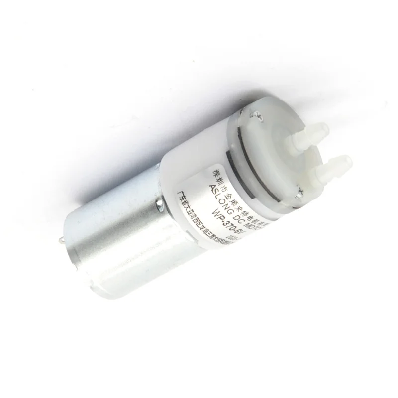 ASLONG WP-370 6V 12V high-power small micro water pump with intake and exhaust ports, low noise water pump motor