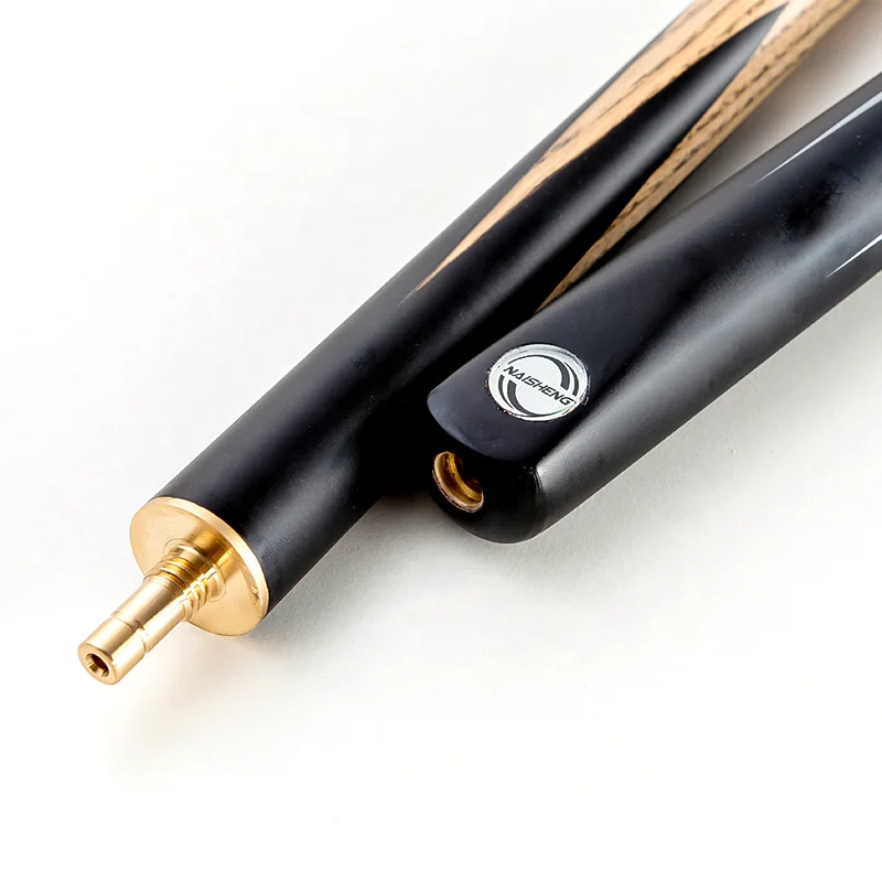 High Cost-effective Ash Wood 3/4 Jointed Billiard Cue Stick with extension handle screw hole 10mm-Tip Pool Snooker Cue