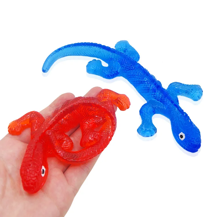 TPR Material Sticky Animals lizard Toys Soft pvc Sticky Jelly Novelty Funny Toys for Kids