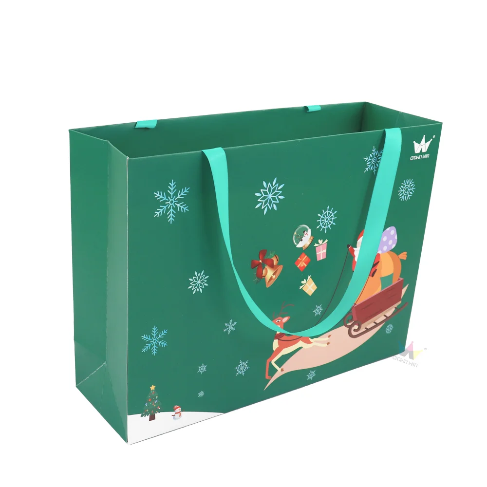 Recycled Custom Cardboard Luxury Gift Paper Bags And Boxes With Handle For Shopping Bag With Your Own Logo