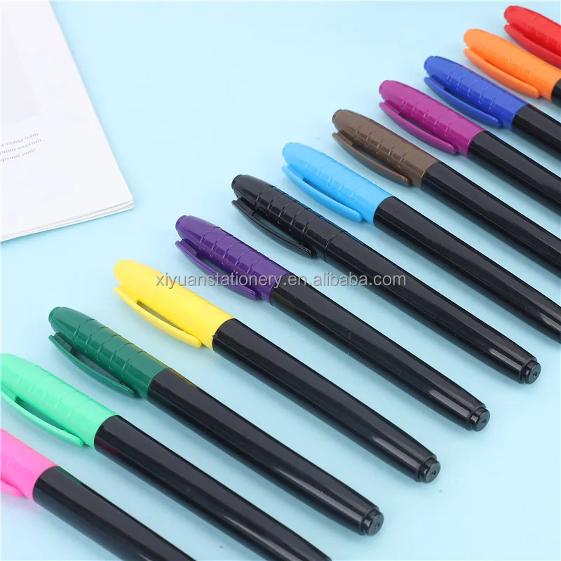 Multi-Color Fine Point Dry Erase Marker with Assorted Refill Ink Fiber-Bullet Tip for Whiteboard Use