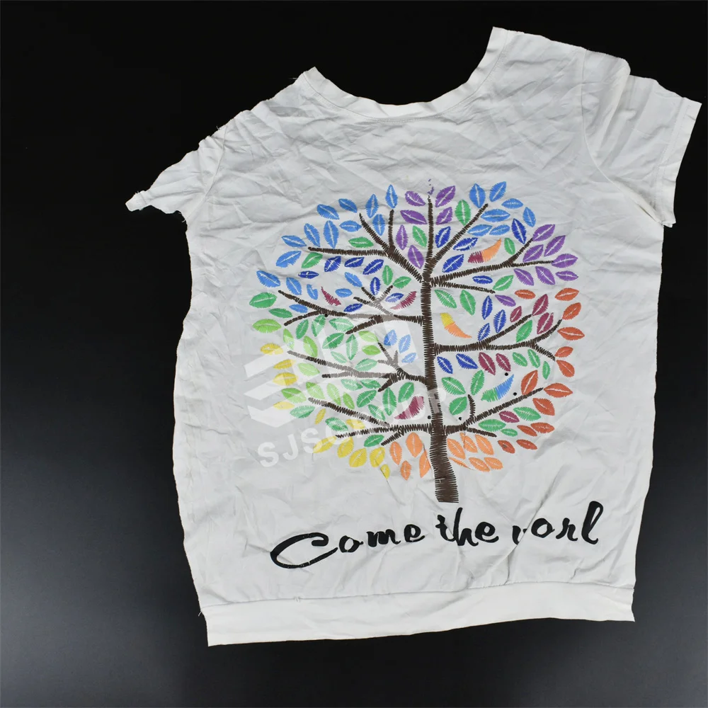 Good absorbency Textile Cotton Waste White Cotton for Rags Fabric Waste Cleaning Rags White Printed T Shirt rags in bale