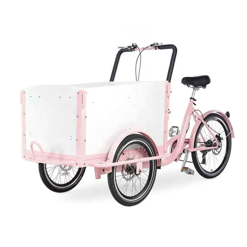 Дешевый взрослый Электрический велосипед педаль Trike грузовой тележки для покупок